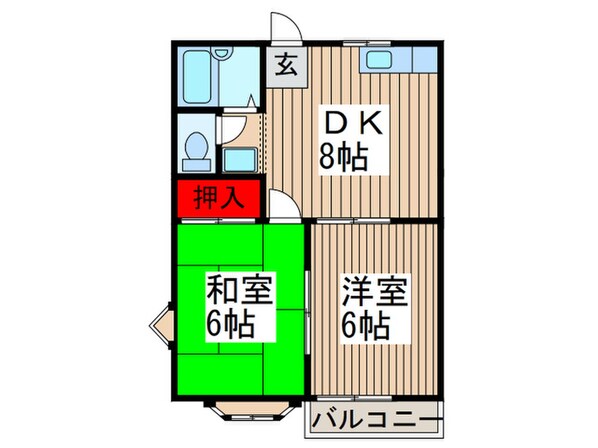 メゾン日の出Ⅱの物件間取画像